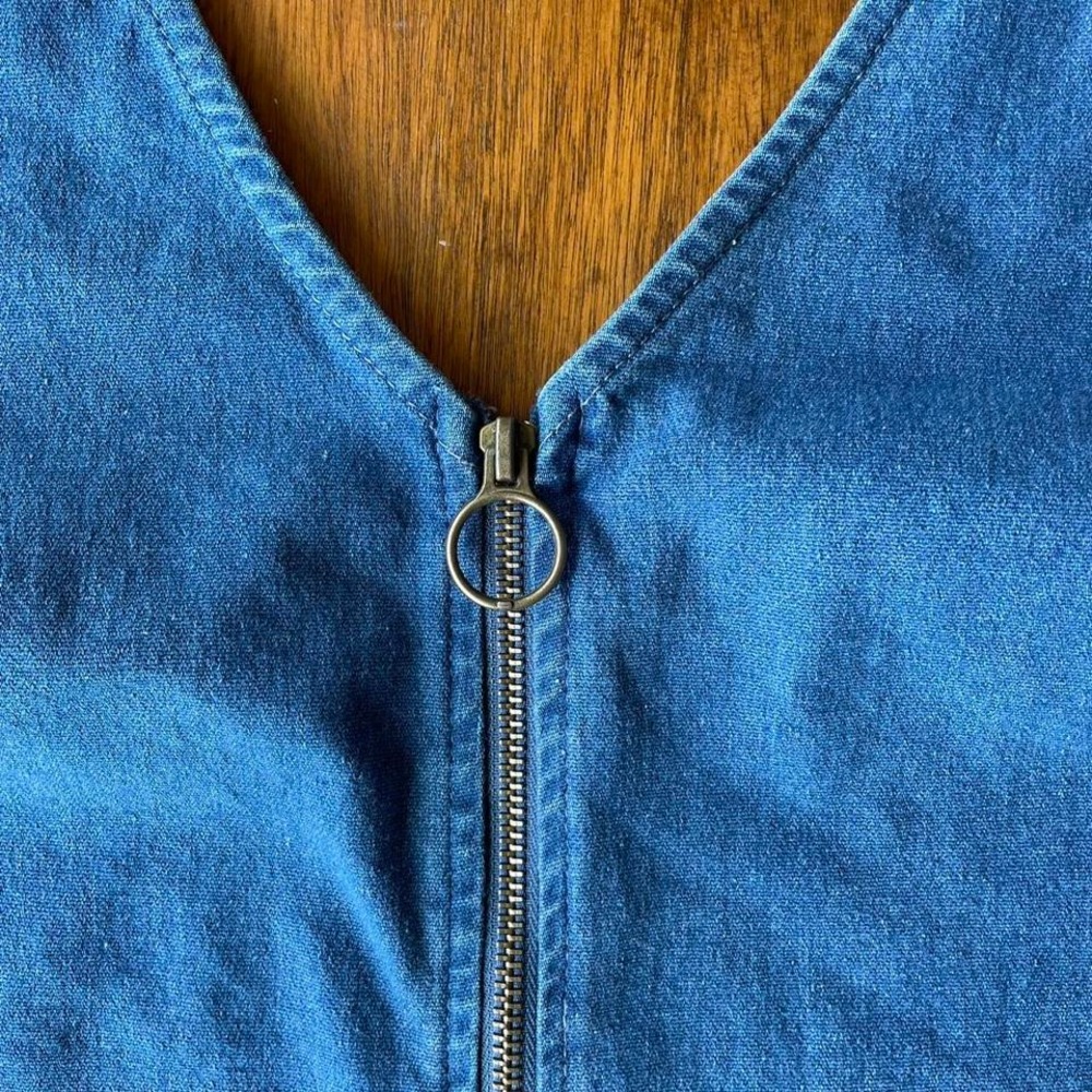 7th & Hudson Denim Zip Up Dress - Picture 3 of 6